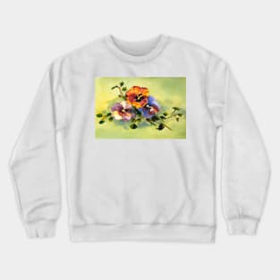 This is a pansy Crewneck Sweatshirt